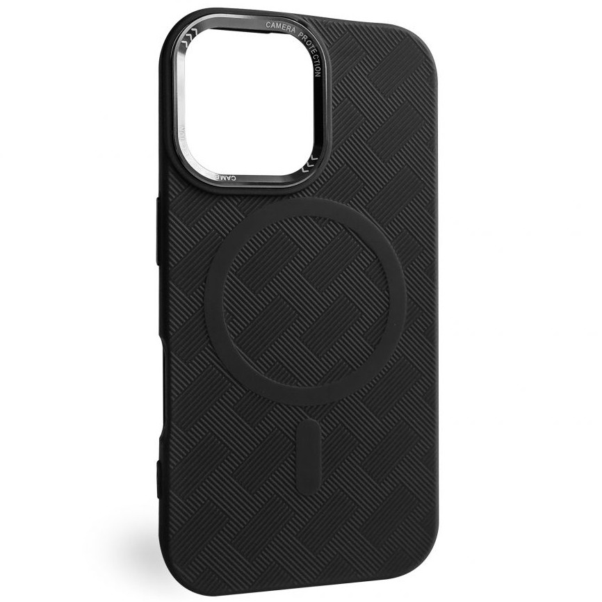 Чохол Textured Case with MagSafe для Apple iPhone 16 Black, фото 1