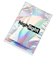 Голографічні кур'єрські пакети з логотипом Купити конверти бандерольні 34х44 см, фото 2