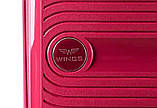 Валіза поліпропіленова WINGS 181-04 мала 55 см червона, фото 4