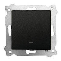 Механізм вимикача 1-клв. чорний KARELL