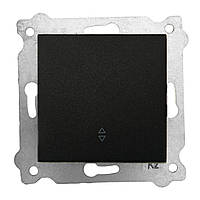 Механізм вимикача 1-клв.прохідного чорний KARELL