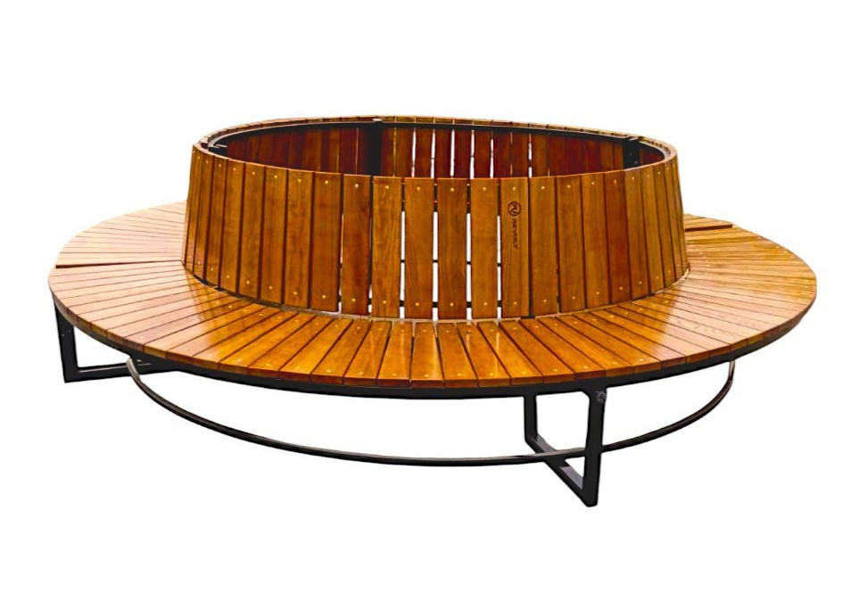 Паркова кругова лавка «Роялта Преміум» 2 м, фото 1