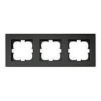 Рамка трійна  чорний KARELL