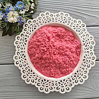 Флок пудра велика. Колір рожевий. р-р 1 мм. 100 гр.