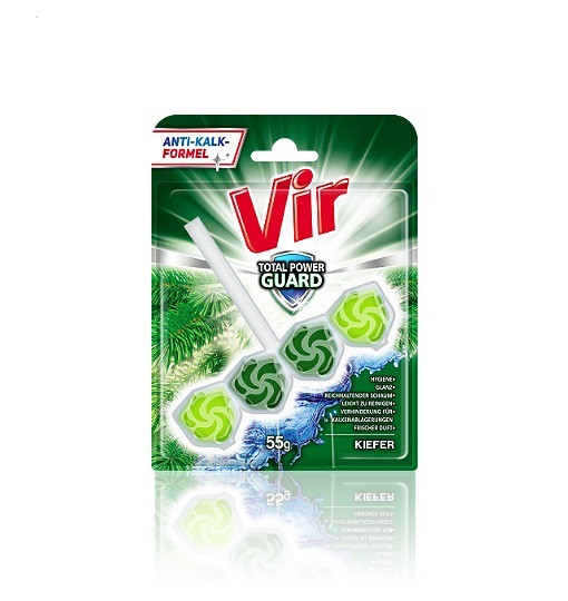 Блок для унітазу VIR Total Power Guard Хвоя 55 г, фото 1