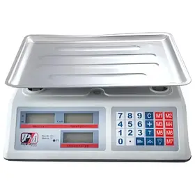 Ваги торговельні електронні з лічильником ціни на 50 кг. PM 5051 Promotec з акумулятором 6 вт