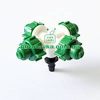 Туманоутворювач 4 форсунки, діаметр розпилу 2,5м, з адаптером (зелені форсунки)