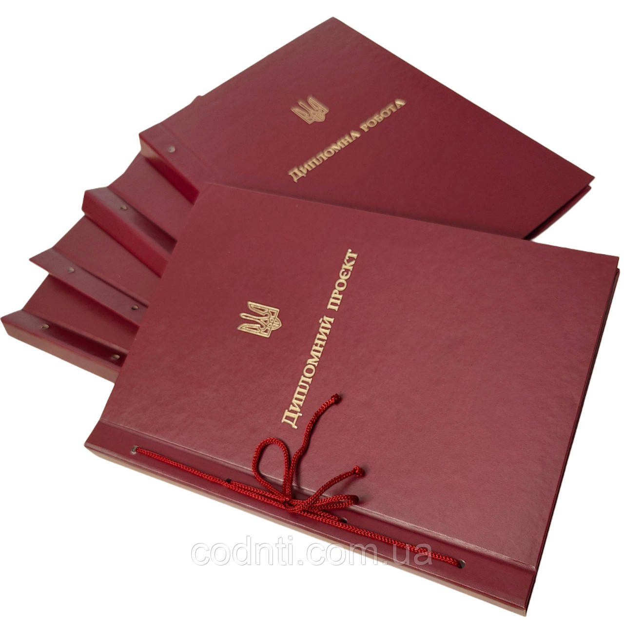 Обкладинка для тб. палітурки “Дипломний проект” книжок. формат бордовий 215×305 мм (20мм) (1 шт), фото 1