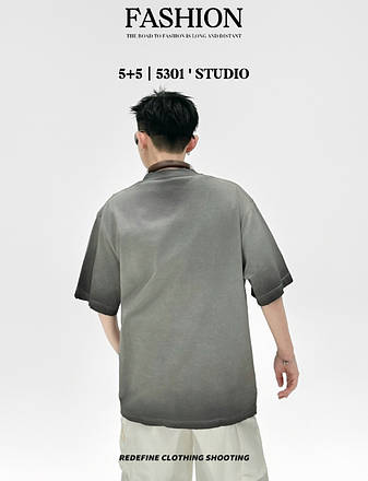 Чоловіча футболка Balenciaga oversize вільна брендова футболка Баленсіага люкс якість, фото 3