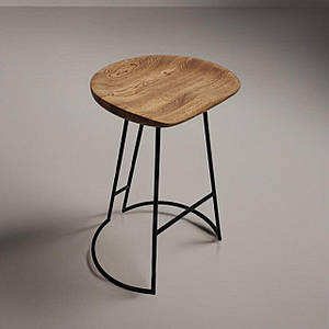 Барний стілець табурет Кolo Maxi полубарний дерев `яний в стилі лофт барні стульчики високі стільці барні 750 мм