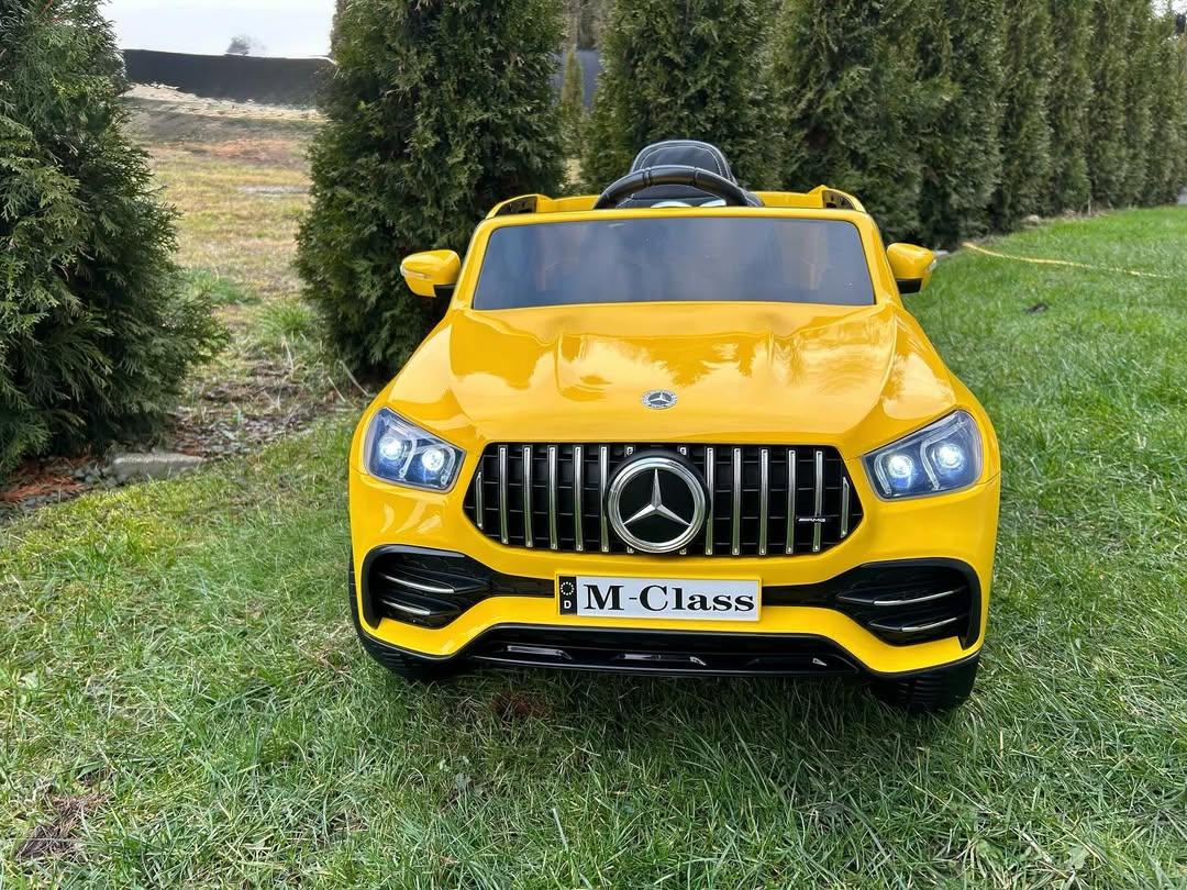 Дитячий електромобіль на акумуляторі Джип Mercedes M-class M 4781 з пультом р/у для дітей 3-8 років автопофарбування Жовтий