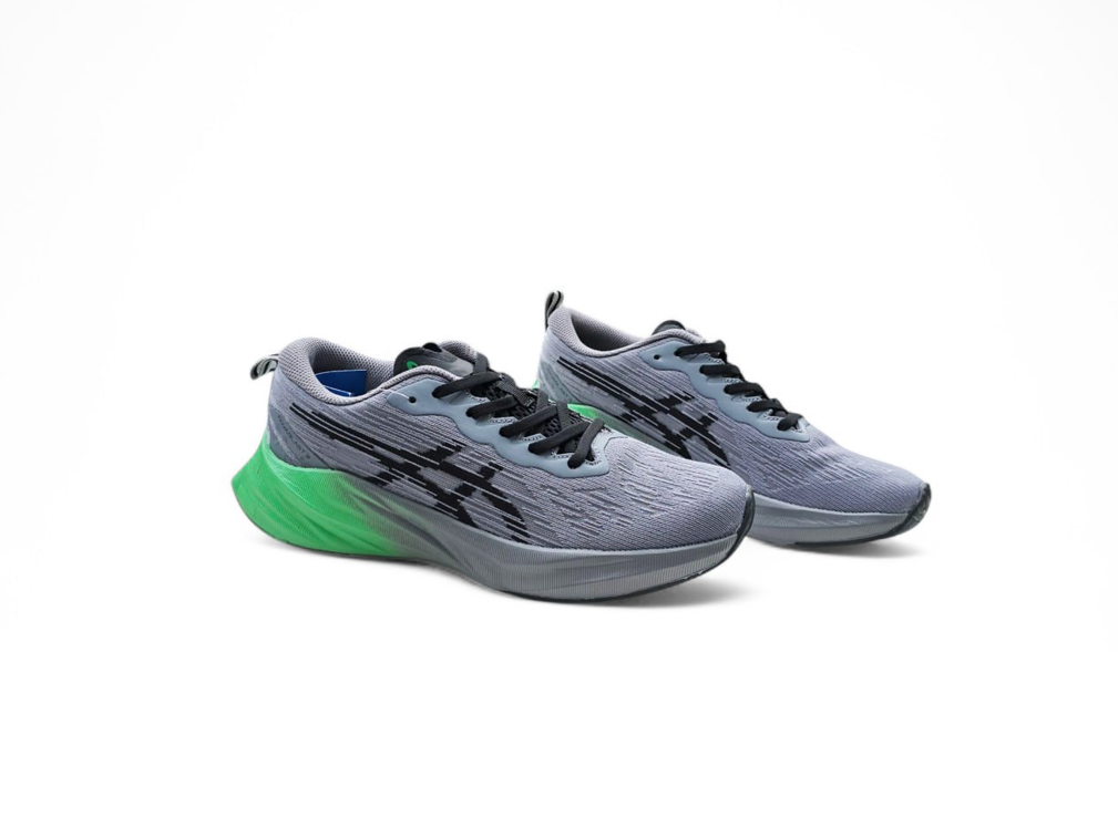 Asics novablast 3 чоловічі кросівки Асікс сірі текстильні спортивні весна літо
