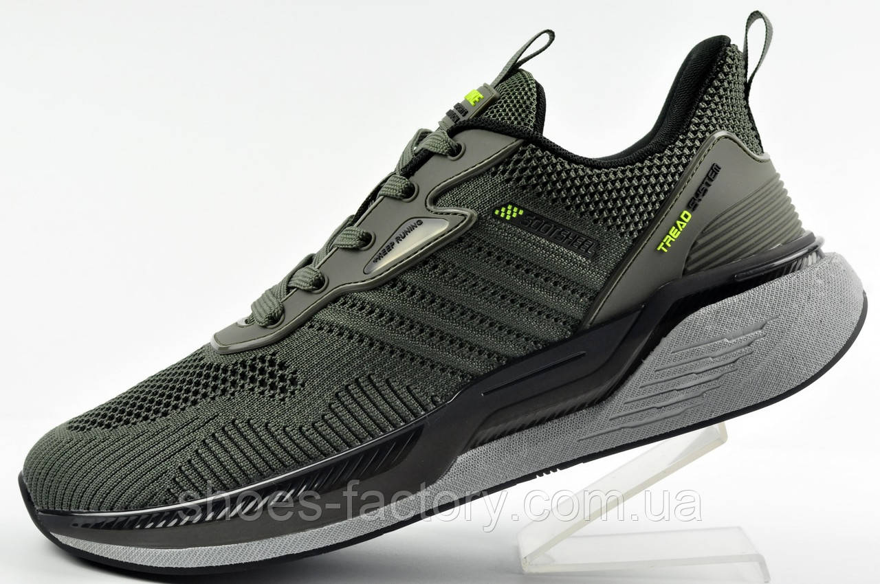 Кросівки чоловічі сітка New Yike хакі