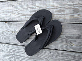 В'єтнамки шльопанці босоніжки ЧОРНІ жіночі літні відкриті на низькому ходу