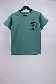 Футболка підліткова для дівчинки з принтом LOEWE кулір