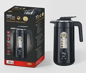 Чорний Електрочайник термос Zepline ZP-123-R 3 л 2200 Вт
