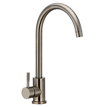 Монокран на одну воду MIXXUS SUS-011 нержавіюча сталь сатин (SS0001 / SS2795) картридж/гайка