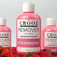 Засіб для зняття гель-лаку Crooz Remover Nail Polish Strawberry 200 мл