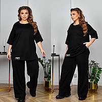 Трикотажний костюм великого розміру весна-літо, фото 4