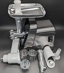 М'ясорубка електрична Rainberg RB-2271 3000 Вт з насадкою для томатів і шинкою