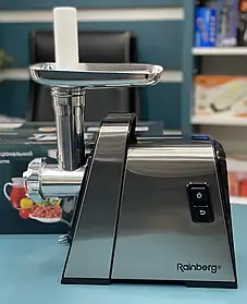 Електром'ясорубка Rainberg RB 2271 3000 Вт Електрична м'ясорубка з насадками для ковбаси