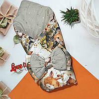 Багатофункціональний мусліновий плед ковдра-конверт на виписку