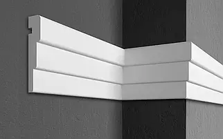 Молдинг фасадний Prestige Decor MC122 (14,5x3)см, довжина 2м