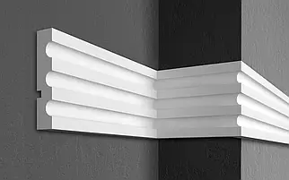 Молдинг фасадний Prestige Decor MC124 (15x3)см, довжина 2м