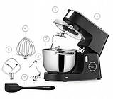 Планетарний тістоміс з підігрівом Mozano Kitchen Advanced 6.2 л 3200 Вт 11 швидкостей, фото 3