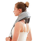 Універсальний акумуляторний масажер з ІЧ-підігрівом Neck massager для шиї та плечей, фото 10