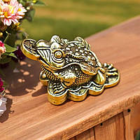 Грошова жаба з латуні - талісман багатства й удачі