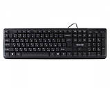 Клавіатура Maxxter KBM-U01-UA, USB, Укр/Рус, пластик, чорна, фото 3