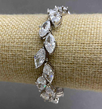 Браслет тм "Богеміан" Колосок Маркіз d-8х13мм (Богемській кришталь пр-во Корея) L-18см