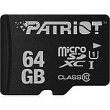 Micro SDXC 64Gb Patriot class10 UHS-1 з адаптером, фото 2