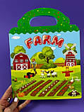 Зошит з багаторазовими наліпками "На фермі" LY 63024 , в пакеті, фото 2