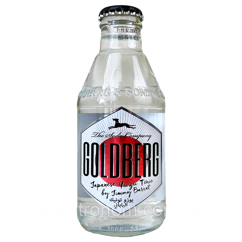 Напій газований тонік японський юзу Голдберг Goldberg japanese yuzu с/б 200ml 24шт/ящ (Код: 00-00017652), фото 1
