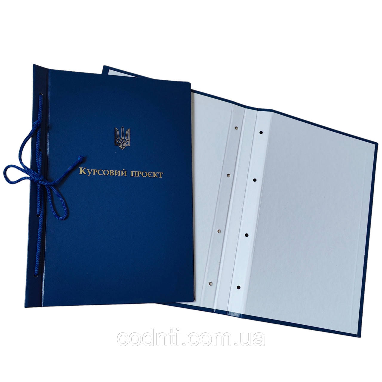 Обкладинка для тб. палітурки “Курсовий проект” книжок. формат синій 215×305 мм (20мм) (уп.5шт)