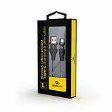 Кабель USB 2.0 - Type-C 1m Cablexpert Premium CC-USB2B-AMCM-1M-BW, фото 3