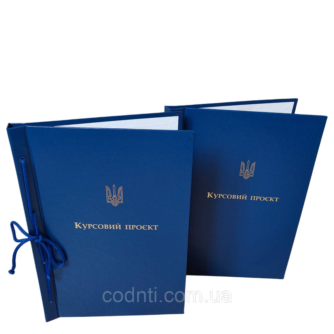 Обкладинка “Курсовий проект” А4+ книжок. формат 215×305 мм для твер. палітурка синя (20мм) (1 шт)