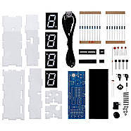 Набір для самостійного складання цифрового LED годинника червоний сегмент, фото 4