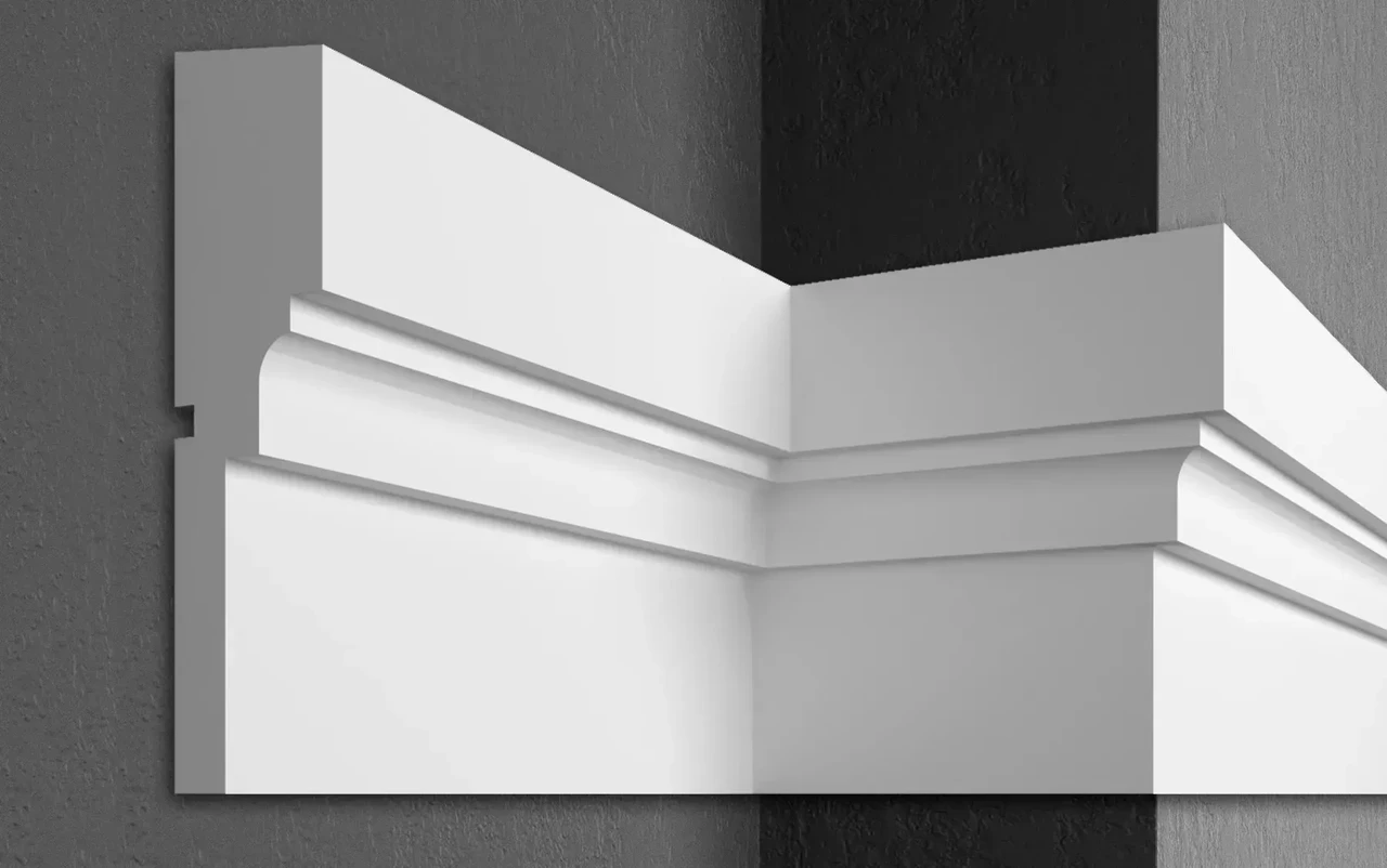 Молдинг фасадний Prestige Decor MC143 (25,5x6,5)см, довжина 2м, фото 1