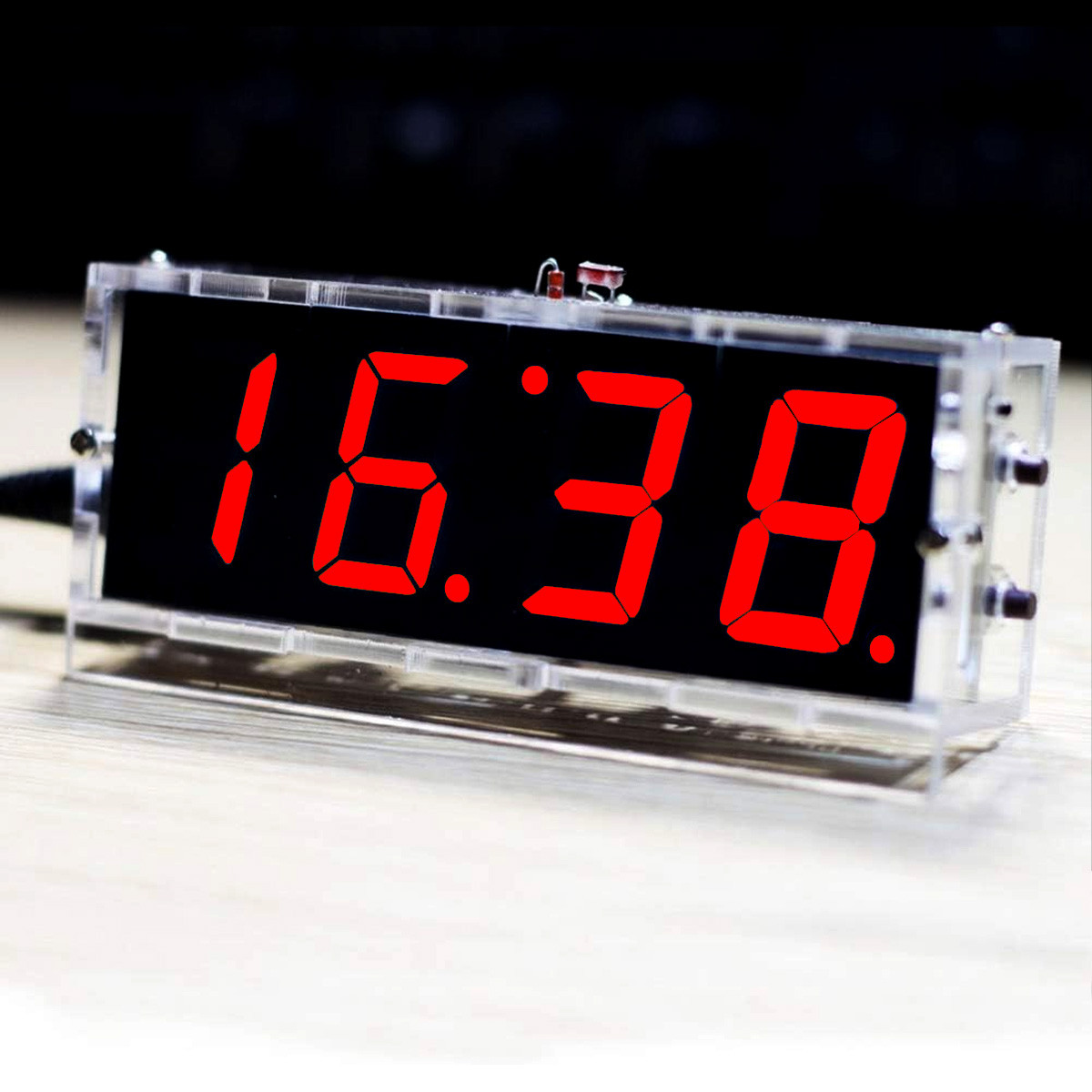Набір для самостійного складання цифрового LED годинника червоний сегмент, фото 1