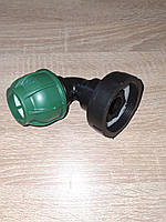 Перехідник ДН50 (діаметр 58мм дрібна різьба) - на трубу 32мм, кутова