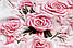Ранфорс digital з цифровим друком 5D "Вишиті рожеві троянди", №5595, фото 4