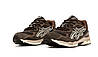 Кросівки Asics Gel NYC 1090 brown Асікс Гель коричневі спортивні чоловічі жіночі замша весна літо, фото 6