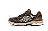 Кросівки Asics Gel NYC 1090 brown Асікс Гель коричневі спортивні чоловічі жіночі замша весна літо, фото 11