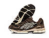 Кросівки Asics Gel NYC 1090 brown Асікс Гель коричневі спортивні чоловічі жіночі замша весна літо, фото 4