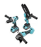 Набір акумуляторних інструментів 3G GRAND (у кейсі МШУ-20BL/PRO + ДА-20/13UBL + АПЦ 20/8-4), фото 2