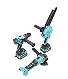 Набір акумуляторних інструментів 3G GRAND (у кейсі МШУ-20BL/PRO + ДА-20/13UBL + АПЦ 20/8-4), фото 3