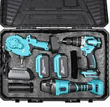 Набір акумуляторних інструментів 3G GRAND (у кейсі МШУ-20BL/PRO + ДА-20/13UBL + АПЦ 20/8-4), фото 4